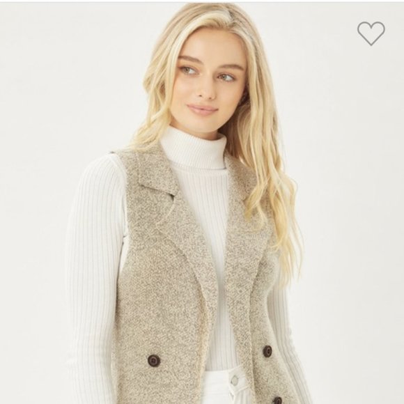 Sleeveless Long Cardigan Vest - Picture 7 of 7